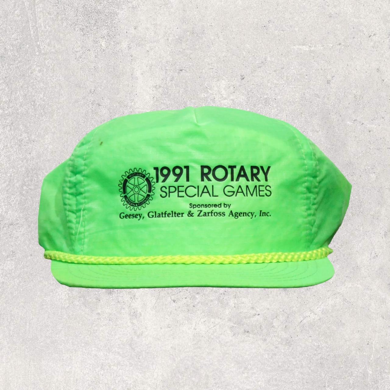 “1991 ROTARY SPECIAL GAMES” 90s VINTAGE TRUCKER SNAPBACK HAT