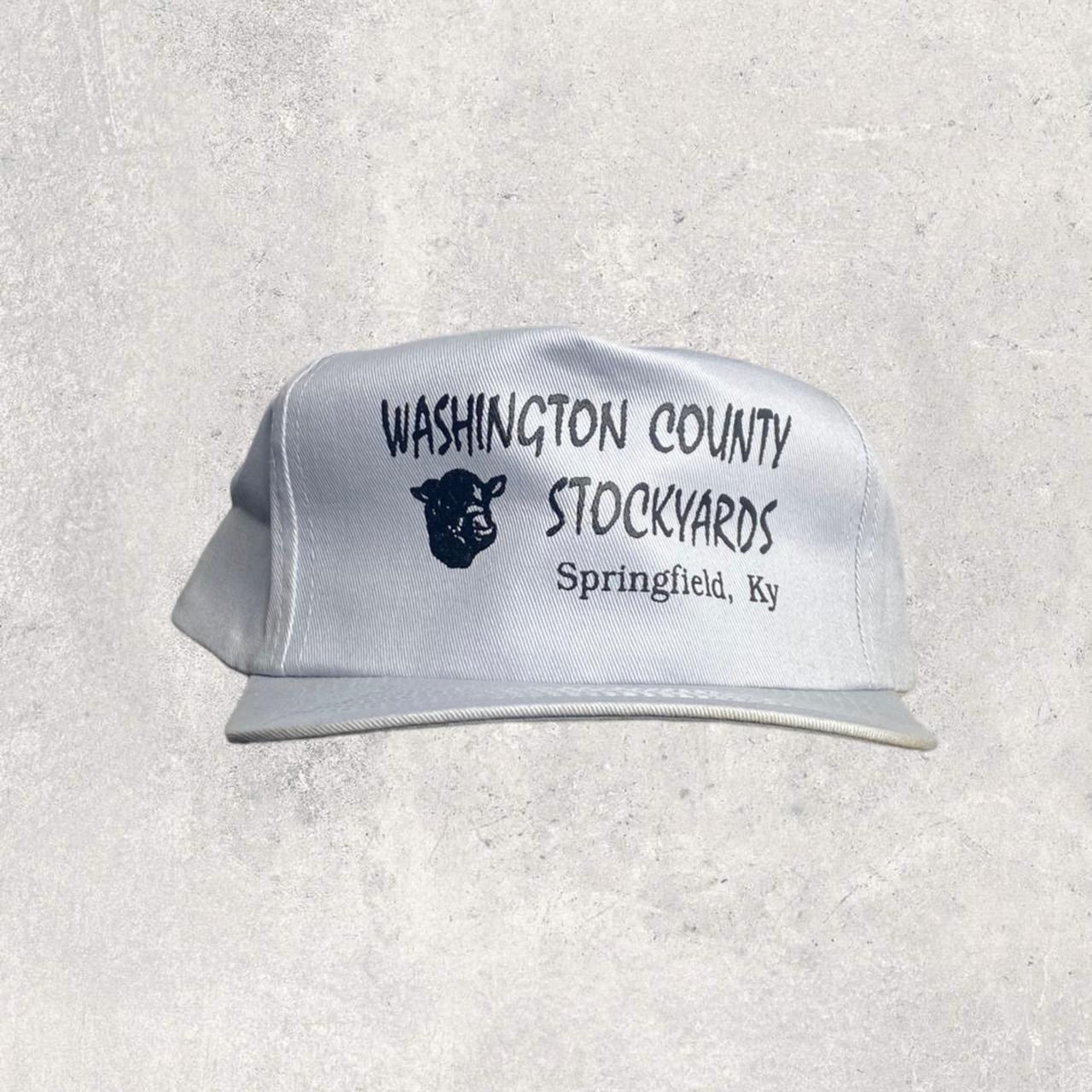 "WASHINGTON COUNTY STOCKYARDS" VINTAGE TRUCKER SNAPBACK HAT