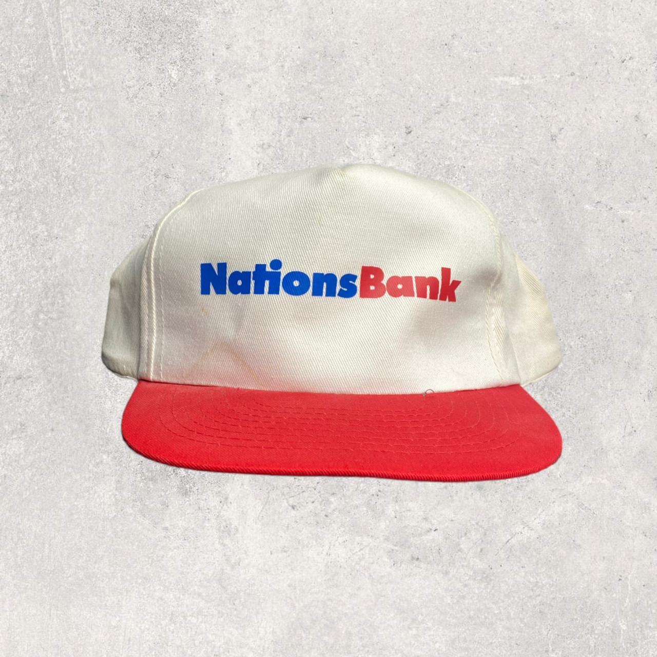 "NATIONS BANK" 90s VINTAGE TRUCKER SNAPBACK HAT