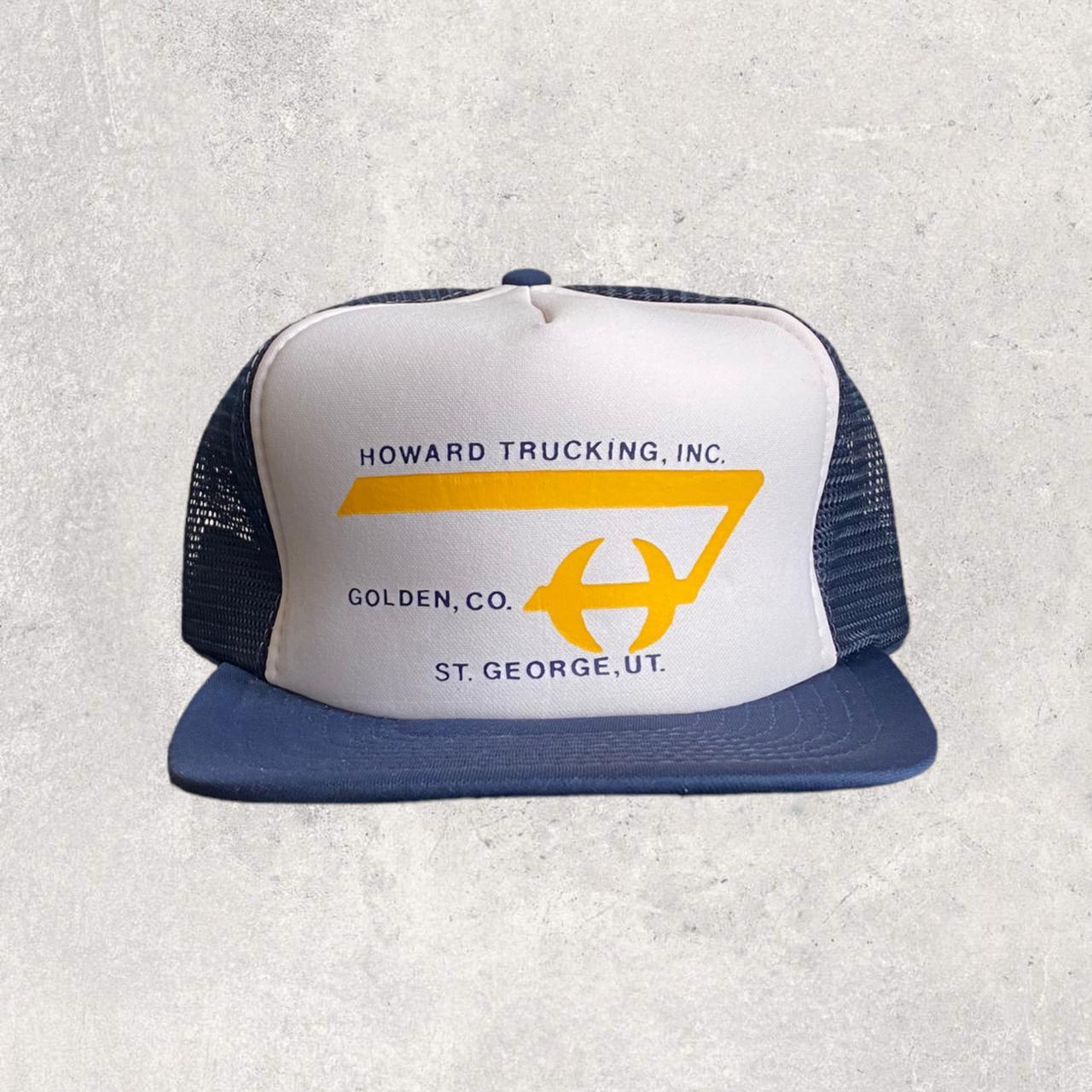 "HOWARD TRUCKING, INC" 90s VINTAGE TRUCKER SNAPBACK HAT