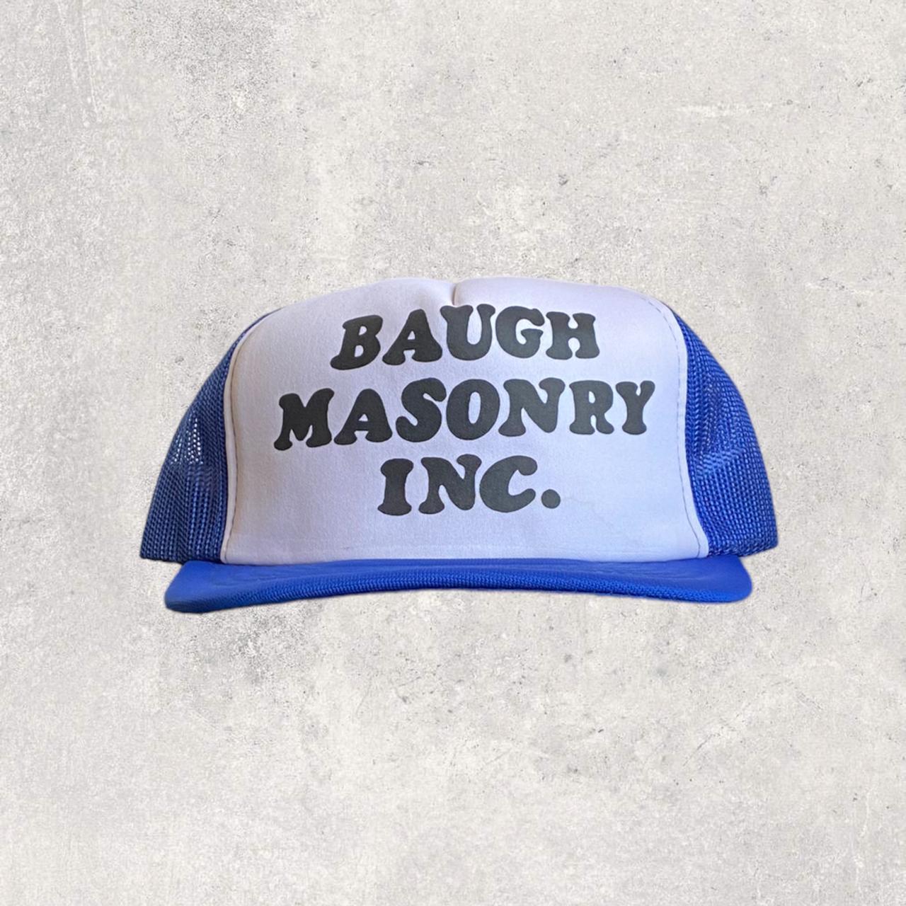 "BAUGH MASONRY INC." VINTAGE TRUCKER SNAPBACK HAT
