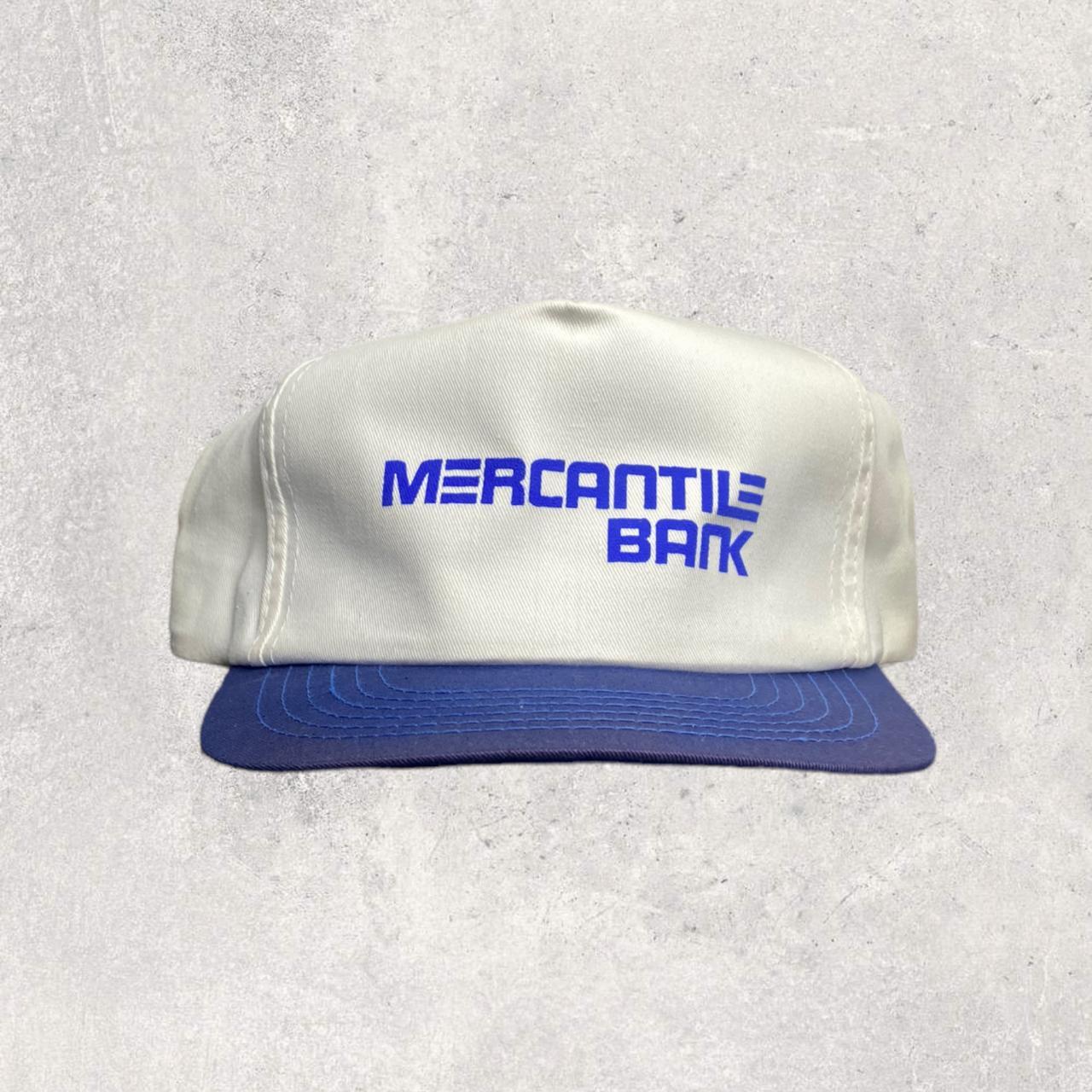 "MERCANTILE BANK" 90s VINTAGE TRUCKER SNAPBACK HAT